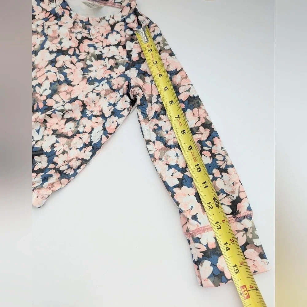 OshKosh B'gosh Girls (Size 4) Colorful Floral Cinched Waist Top/Blouse